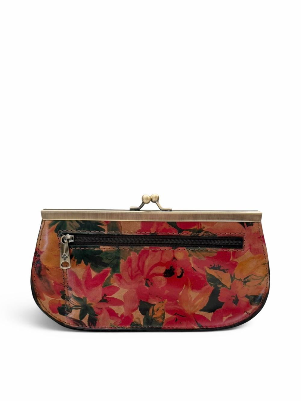 Patricia Nash Cauchy Spring Multi Floral Leather Frame Wallet NWT Box - Picture 2 of 4